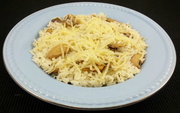 Mushroom Cheese Rice