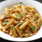 Best and simple pasta recipe for dinner and lunch with roasted peanuts and beans in 20 minutes.