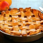 Best peach pie recipe with fresh peaches and homemade pie crust.