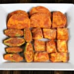 Mixed Vegan Vegetable Fries | Konkani Podi | Fritters | Finger food and side dish.