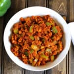 Konkani Onion Capsicum Buthi (Bhutti), Easy side dishes for dosa, rice, chapati.