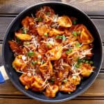 Three Cheese Tortellini Marinara: Simple and quick pasta dish for a quick weeknight meal.