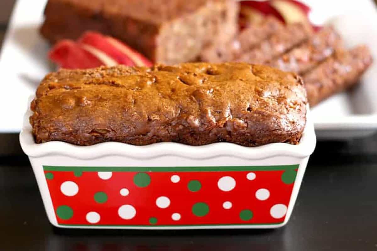Simple Apple Bread Recipe | Date Apple Loaf Cake | Quick Holiday Bread. 