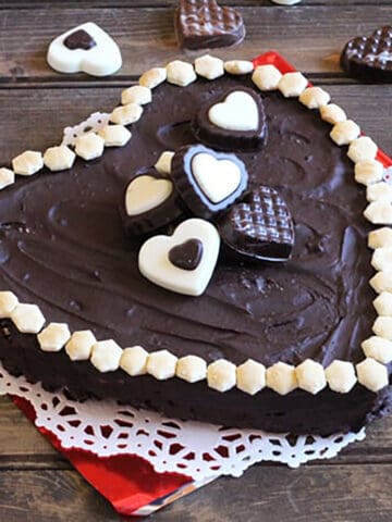 No Bake Chocolate Biscuit Cake | Lazy Cake | Heart-Shaped Cake | Queen Elizabeth's Favorite Cake.