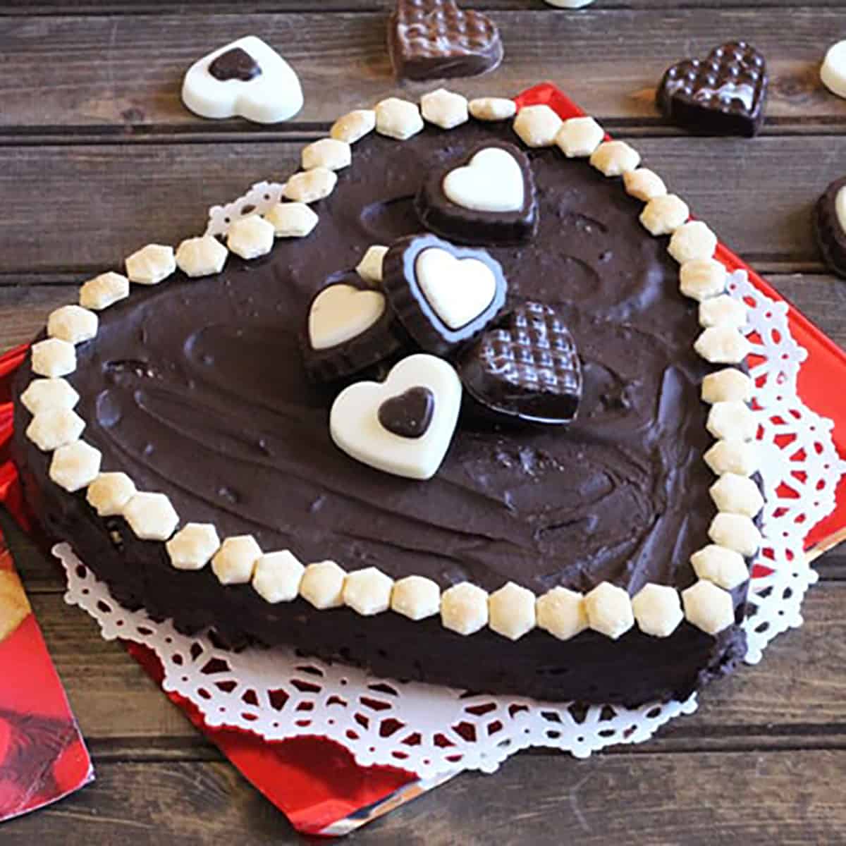 No Bake Chocolate Biscuit Cake | Lazy Cake | Heart-Shaped Cake | Queen Elizabeth's Favorite Cake.
