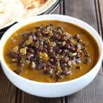 Easy, Simple Vegetarian black bean curry. (Curried black beans Indian style).