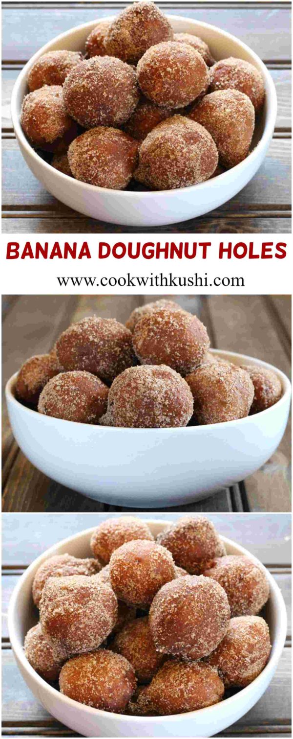 How to make doughnut holes or donut balls at home #overripebanana