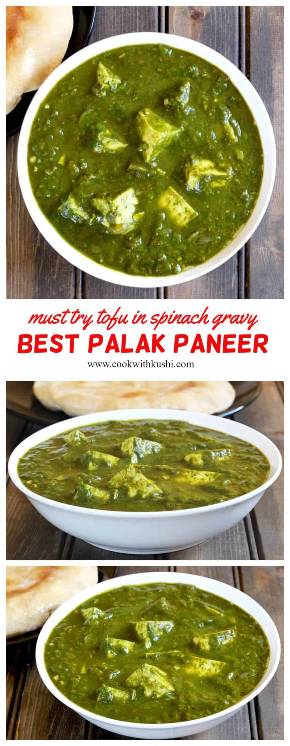 Palak Paneer is a popular Indian delicacy where the paneer or Indian cottage cheese is cooked in the spicy and aromatic spinach gravy. #palak #paneer #aloo #potatoes #sabji #curry #gravy #popularindianrecipes #tofurecipes #howtomakepalakpaneer #popularIndiandishes