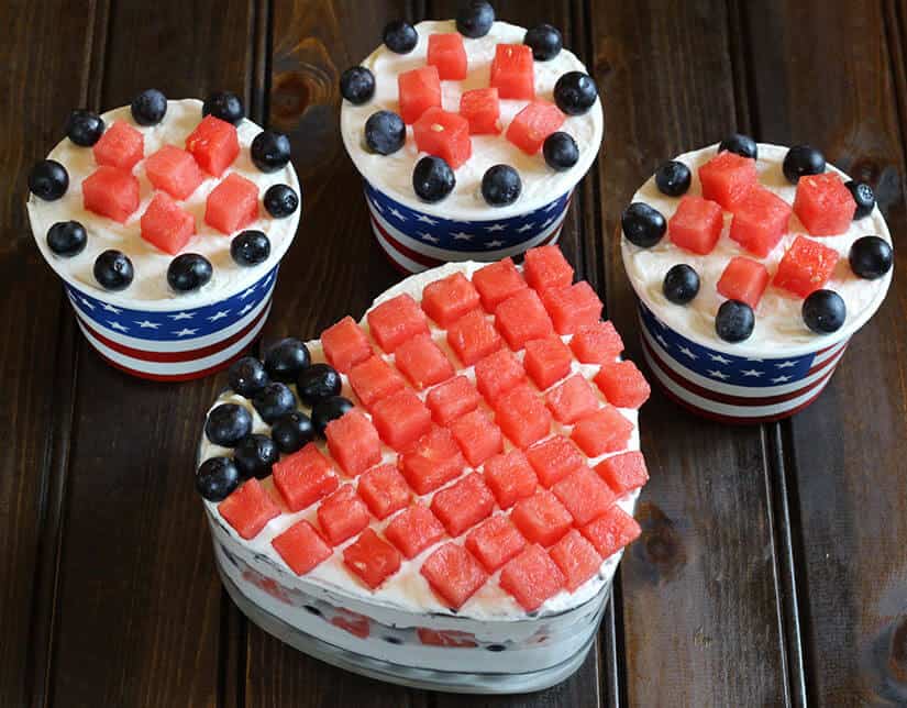 Patriotic Fruit and Cream