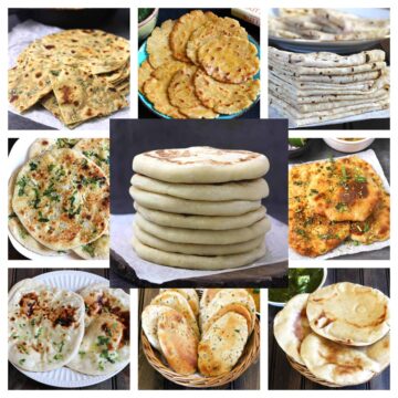 Best, quick and easy vegan flatbread recipes for pizza, rolls, shawarma, dinner, lunch, vegetarian meal, vegan dinner, naan, roti, chapati, thai bread, Italian flatbread, easy and popular bread recipes , soft and chewy bread