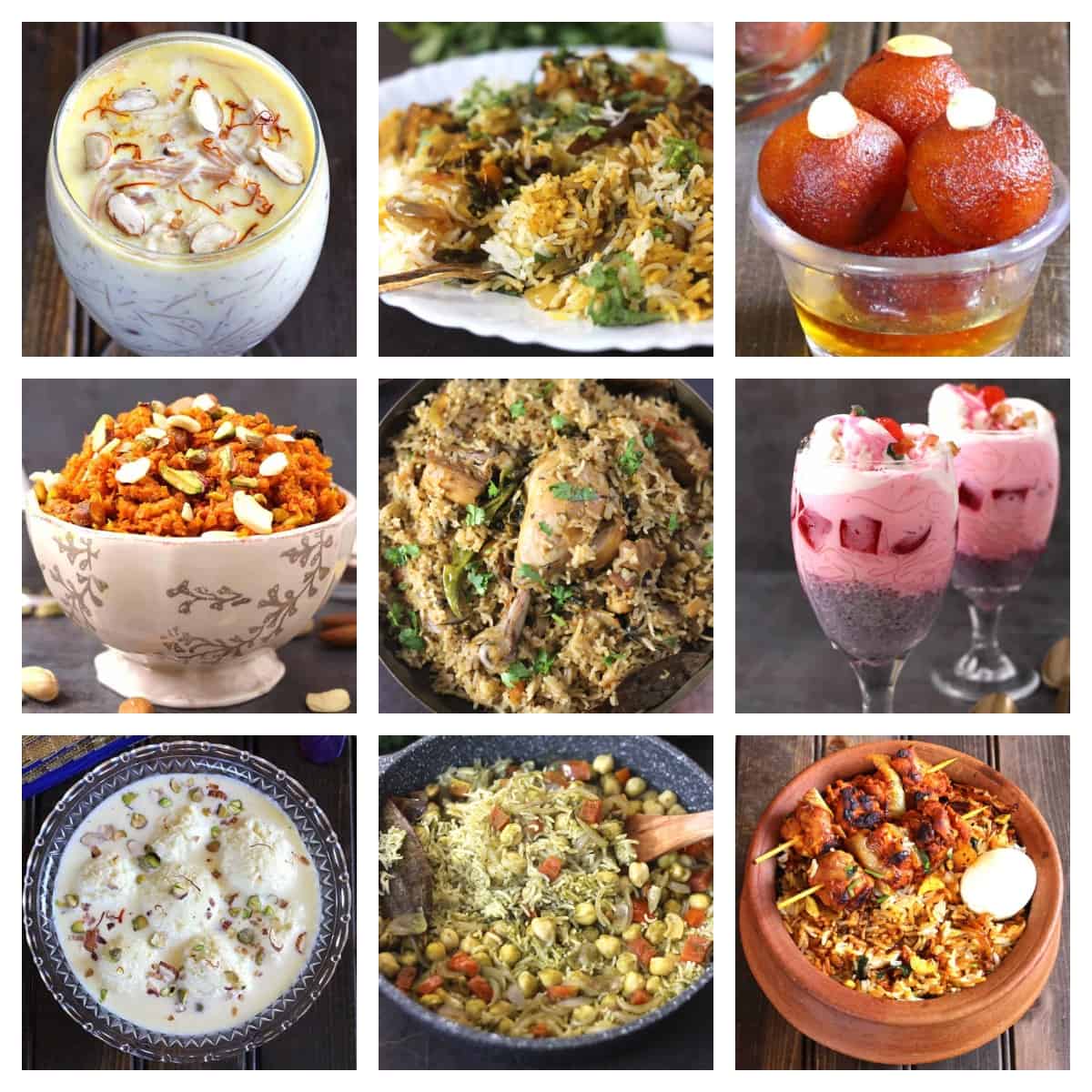 Collage picture of best, special Eid Recipes 