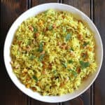 Vegan Lemon Pepper Rice Recipe | South Indian Temple Chitranna | Leftover rice recipes.