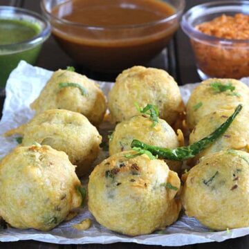 Batata Vada or Fried Potato Dumpling  or Aloo Bonda or Batate Ambado, Vada Pav, Indian street food, Evening snacks, Potato recipes, Potatoes recipe, finger food, Diwali snacks, Quick Indian recipes