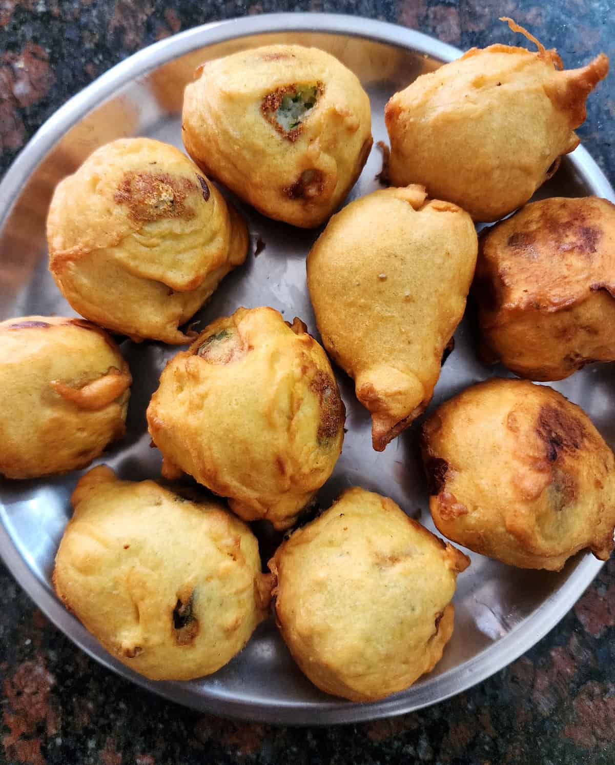 Traditional South Indian style aloo bonda (batate ambado) | Mumbai batata vada - Indian snack idea.