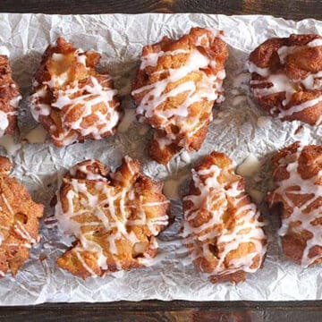 Best and Easy Homemade Apple fritters (old fashioned) for breakfast, snack and dessert.