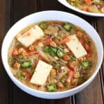 Best Noodle Soup Recipe (Vegetarian, Vegan, Gluten Free). Easy and Spicy Soup Recipes.