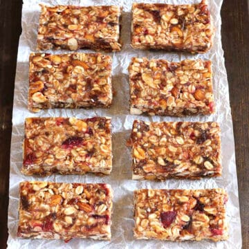 Healthy Homemade Granola Bras with Peanut butter (No Bake) | Energy Date Bars Recipe,