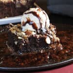 Best sizzling brownie with ice cream | American brownie sundae | Hot fudge brownie.