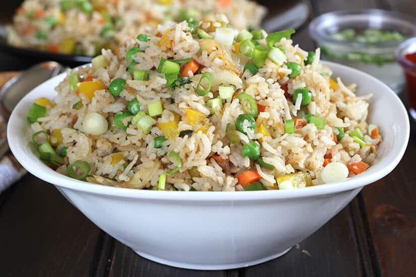 Indo Chinese Fried Rice, vegetable Fried Rice, veggie Fried Rice, veg Fried Rice, Keto rice, instant pot fried rice, vegan gluten free recipes, chicken, beef, bacon, shrimp, egg fried rice recipes, weekend or weeknight meals, dinner ideas, lunchbox recipes, restaurant style fried rice, rice recipes easy, simple and best