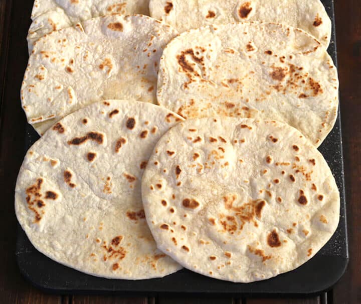 Fresh Garlic Roti Skillet Garlic Flatbread Recipe (No Yeast) | Garlic Roti - Cook with Kushi