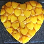 Best pineapple upside down cake (heart shaped).