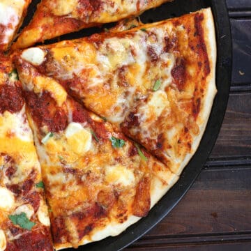 Best 5 Cheese Pizza Recipe - Classic Cheese Pizza with homemade dough.
