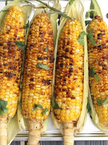 Best grilled corn on the cob - perfect summer BBQ side dish recipe.