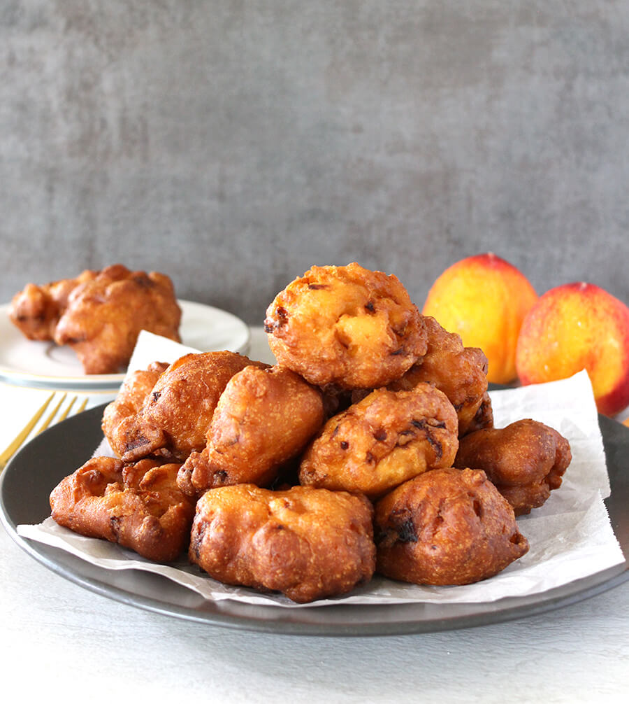 Peach Fritters / July 4th recipe / Summer Recipes