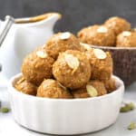 Easy coconut balls - 3 ingredients only, Coconut ladoo with condensed milk or dulce de leche.