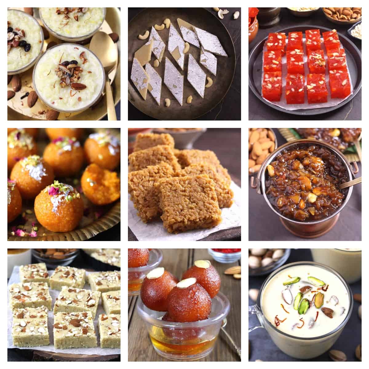 Best and Easy Indian Desserts (Traditional Indian Sweets) for all festivals, parties, occasions.