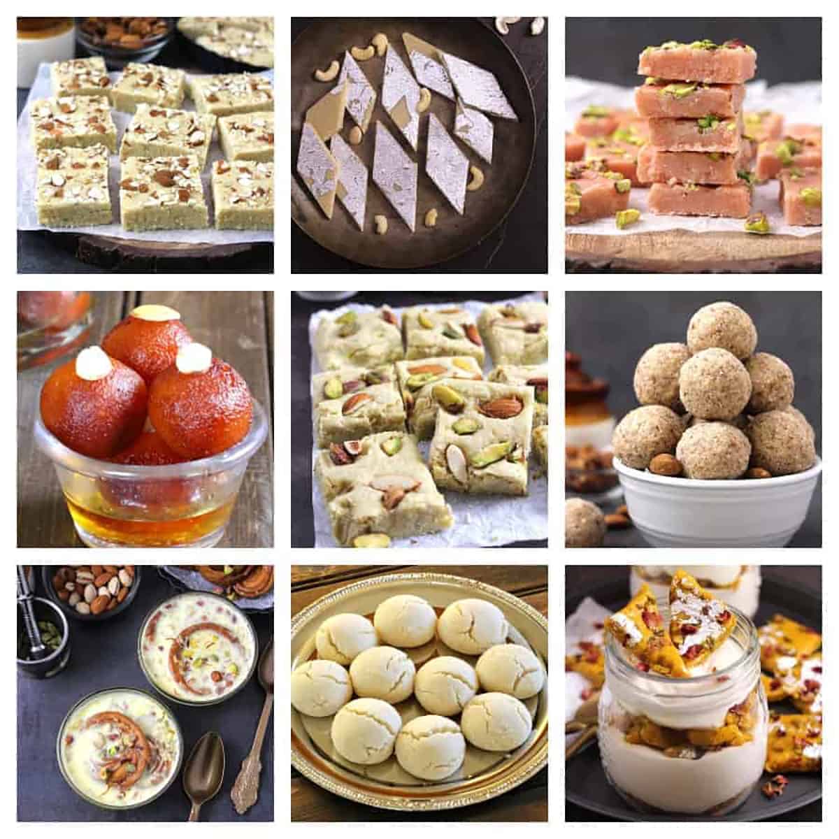 Easy Diwali Sweets Recipes (Diwali Desserts, food ideas for party), Special, best and traditional.