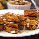 Best pumpkin pancakes recipe with leftover pie filling. Mini Pumpkin Bites.