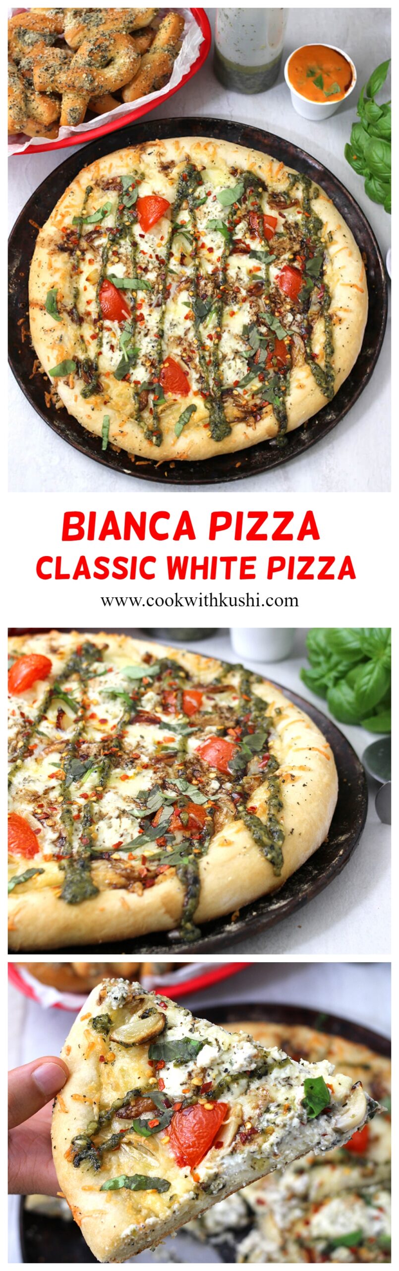 How to make classic white pizza, bianca pizza #homemade