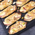 Apple cream cheese danish with wonton wrappers - easy breakfast, snack or dessert with apples.