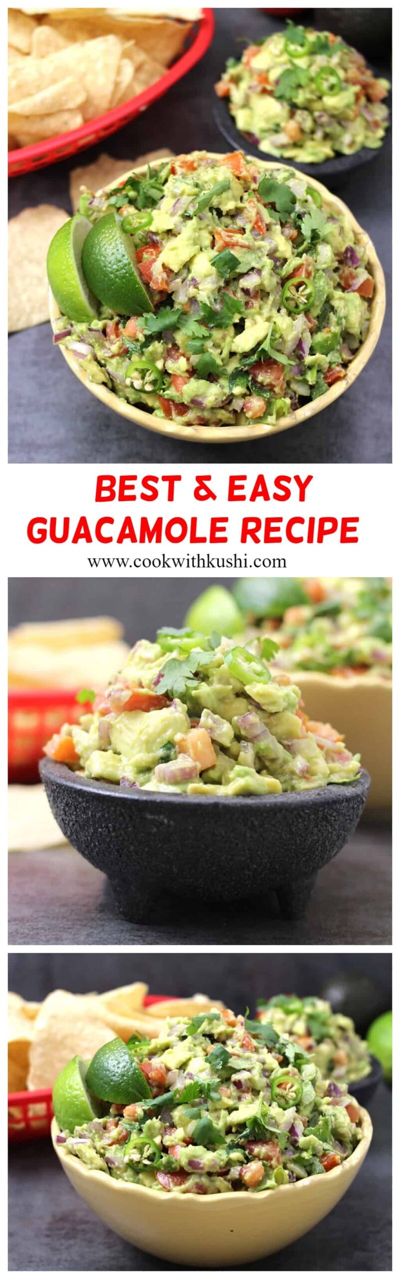 How to make best, simple, easy guacamole dip recipe #avocado #toast #salsa #chips