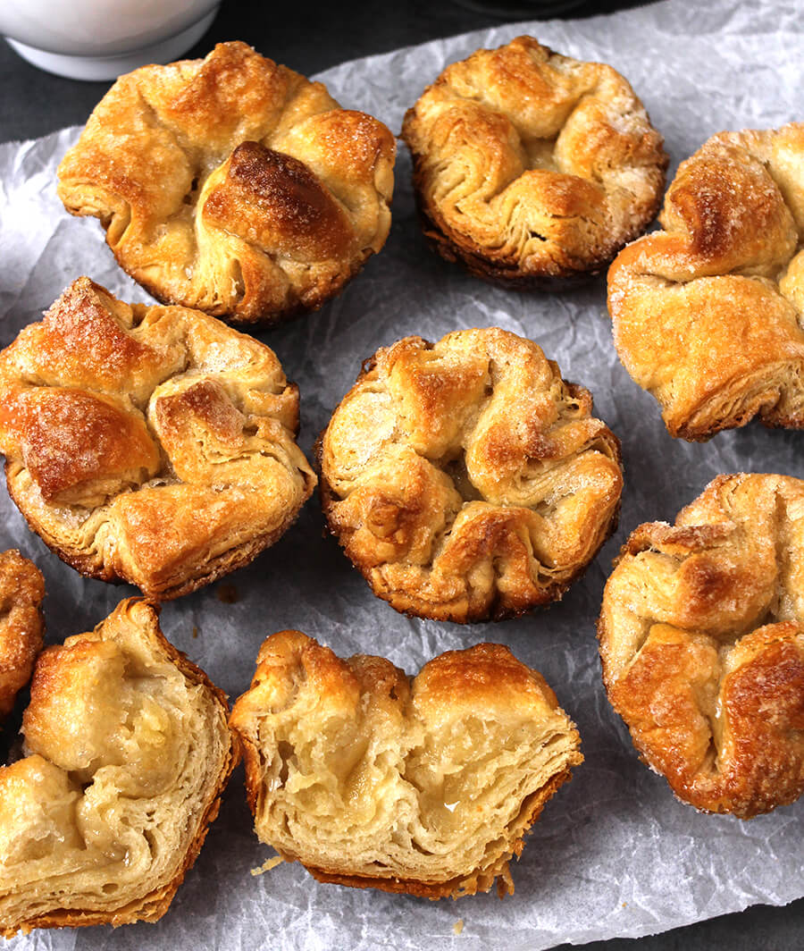 Kouign Amann World's best fattiest pastry, laminated dough recipe for croissant, thanksgiving and christmas recipes 