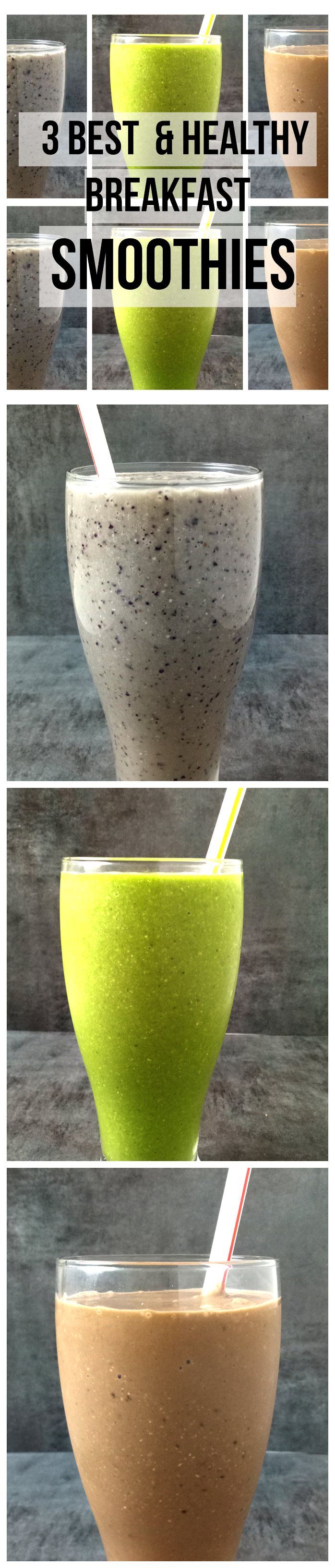 How to make the best & healthy smoothie for breakfast #smoothieideas