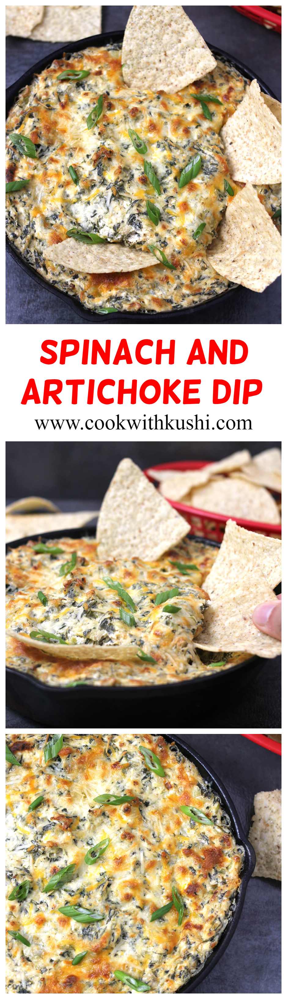 Spinach Artichoke Dip / Hot Dip Recipes / Cheese Dip / Dip recipes for chips / Football recipes / GamedayFood / Game day snacks / Party Dips Appetizers / Superbowl food / Party Food / weekend party food 