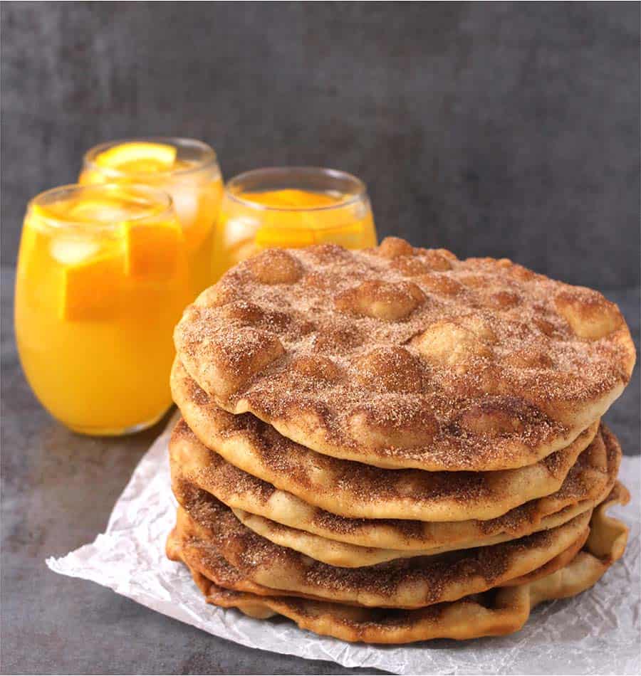 How to make Elephant ears or palmiers at home with or without puff pastry sheets. fried  pastries