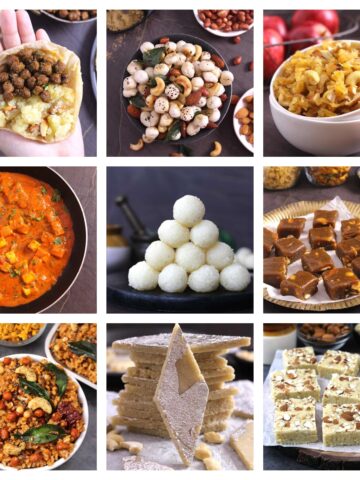 9 recipes for Navratri that includes halwa, sabudana, paneer, chana, aloo, milk, makhana, ladoo