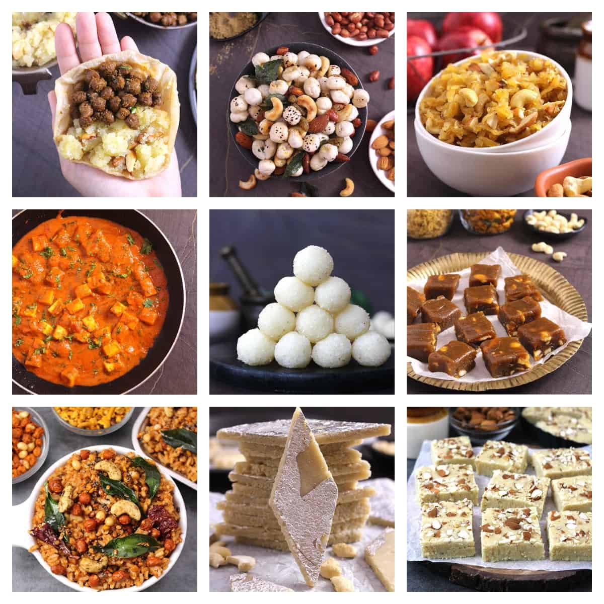 9 recipes for Navratri that includes halwa, sabudana, paneer, chana, aloo, milk, makhana, ladoo