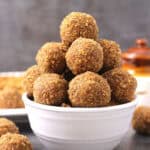 Sunnundalu | Urad Dal Laddu - Traditional Indian sweet recipe (no bake protein balls).