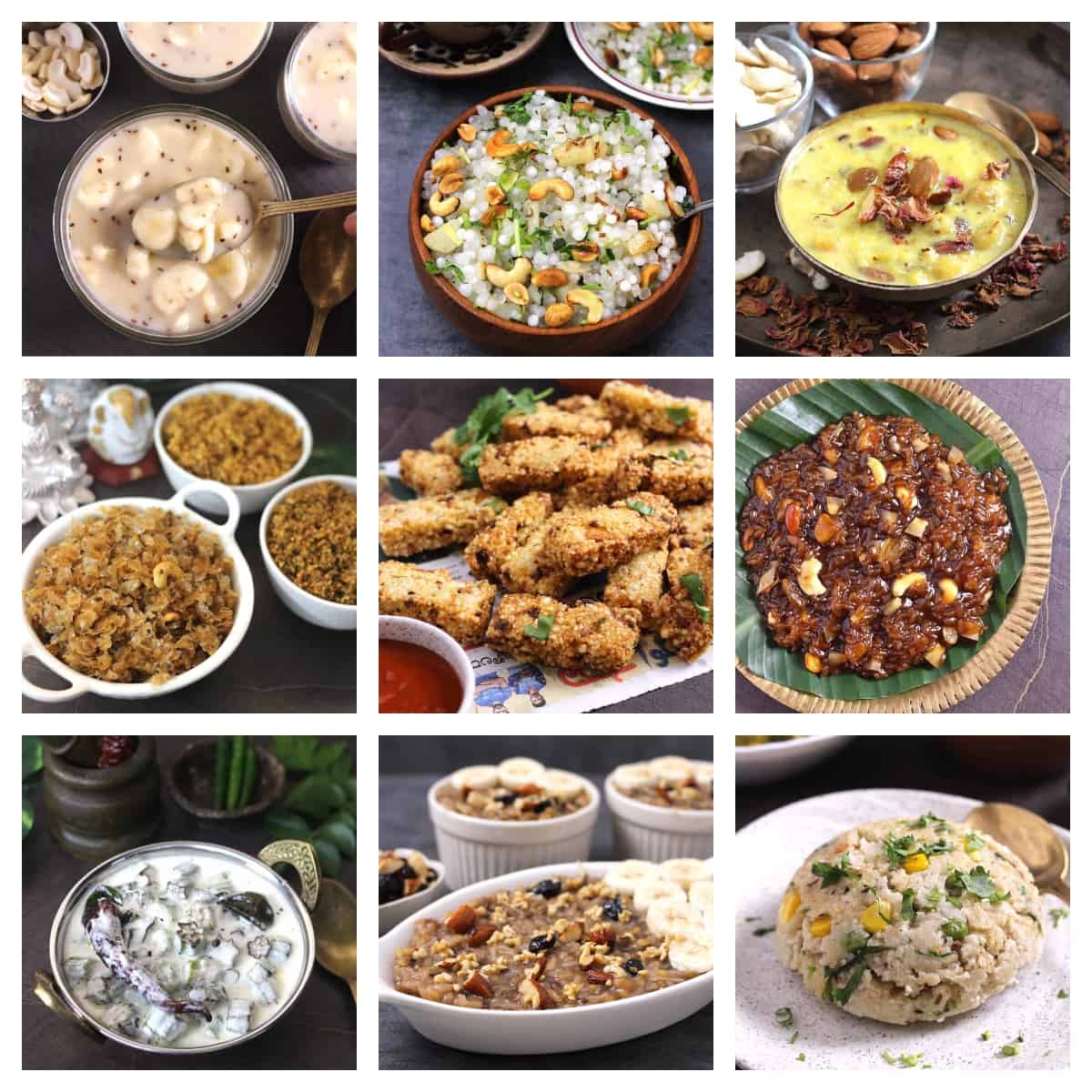 fasting, upvas, vrat, falahari recipes for Navratri that includes kheer, khichdi, burfi, dahi, samak