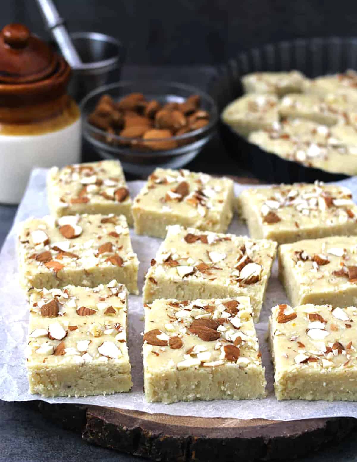 Best Indian Milk Barfi Sweet (Plain White Milk Burfi or Traditional Doodh Ki Mithai)