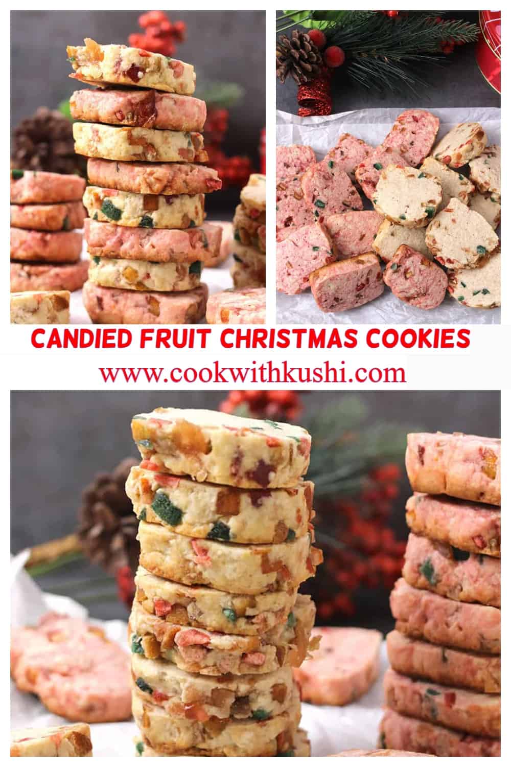 best christmas cookies with candied fruit, karachi biscuits, tutti frutti 