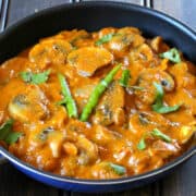 Mushroom Butter Masala, mushroom recipes, Indian dishes