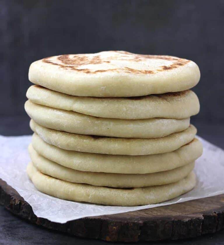 Pita Bread - vegan Flatbread, keto bread, easy recipes for dinner, lunch, brunch, 