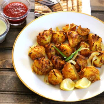 Tandoori Aloo (Gluten Free Oven Roasted Potatoes)