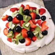 PAVLOVA CAKE DESSERT RECIPE - GLUTEN FREE, MERINGUE BASED