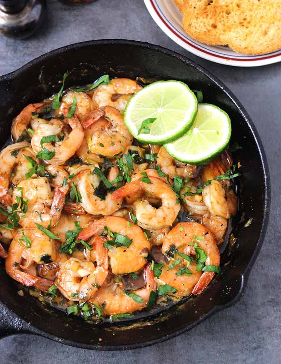 shrimp and veggies, lemon garlic shrimp, shrimp vs prawns